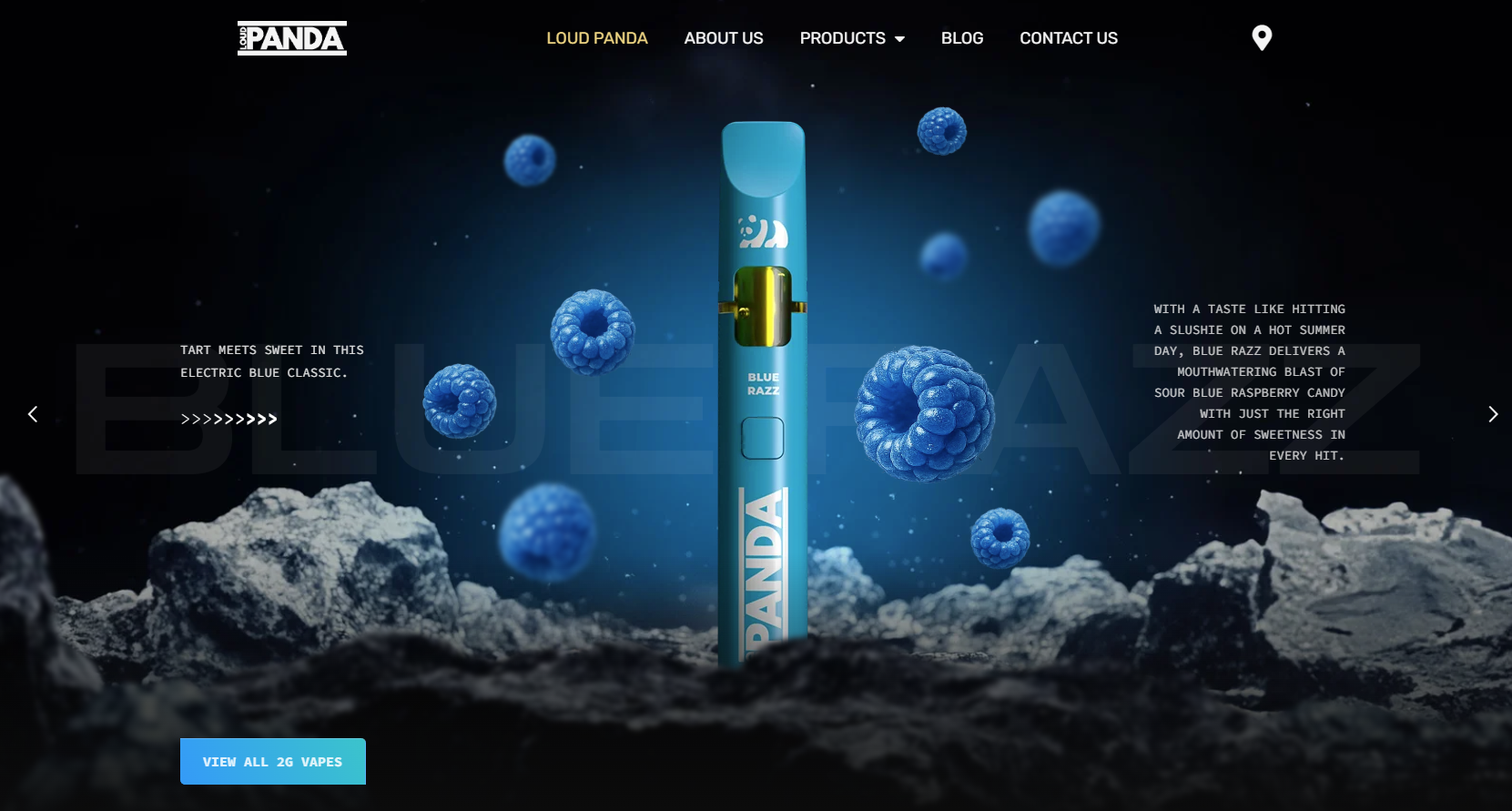 vape shop website design