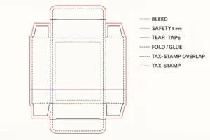 cigarette box design template